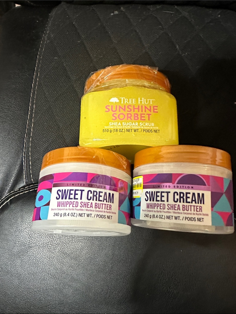 Tree Hut Sunshine Sorbet & Sweet Cream Whipped Shea Butter - Yellow & Orange